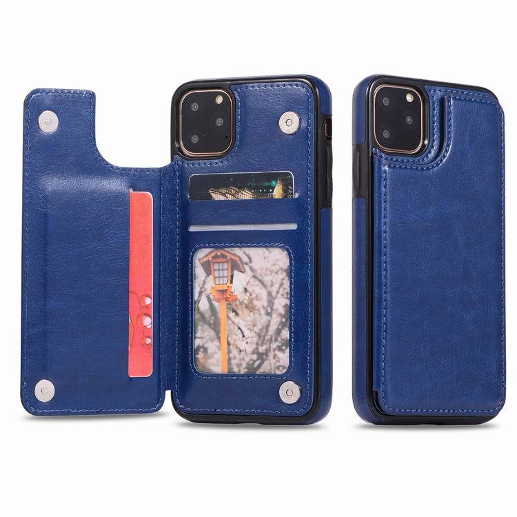iPhone Wallet Case with Card Holder, PU Leather Kickstand Card Slots Case,Double Magnetic Clasp and Durable Shockproof Cover for iPhone 11, iPhone13pro