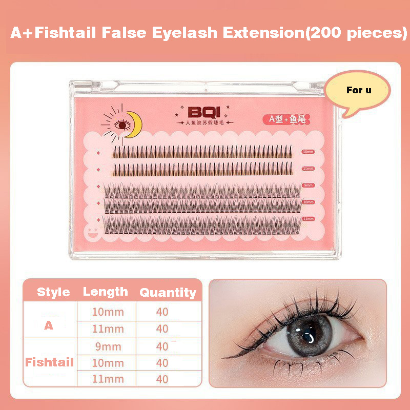 DIY False Eyelash Extension, 3D Effect Individual Melt Flare Lash Cluster Natural Lashes Set, Home Eyelash Extension, Lashes Pack