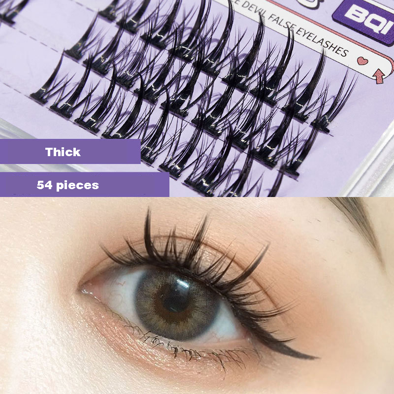 DIY False Eyelash Extension, 3D Effect Individual Melt Flare Lash Cluster Natural Lashes Set, Home Eyelash Extension, Lashes Pack