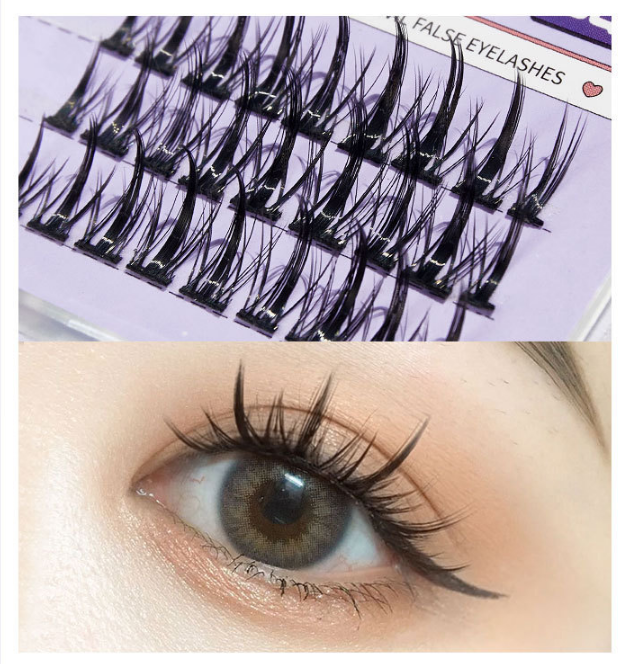 DIY False Eyelash Extension, 3D Effect Individual Melt Flare Lash Cluster Natural Lashes Set, Home Eyelash Extension, Lashes Pack