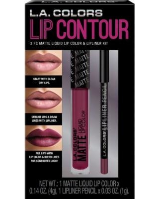 L.A Colors 2 pc Matte Liquid Lip Color &amp; Lipliner Kit