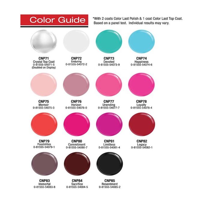 L.A. Colors La Colors COLOR LAST Nail Polish 0.5fl.oz / 15ml (Unending - CNP77)