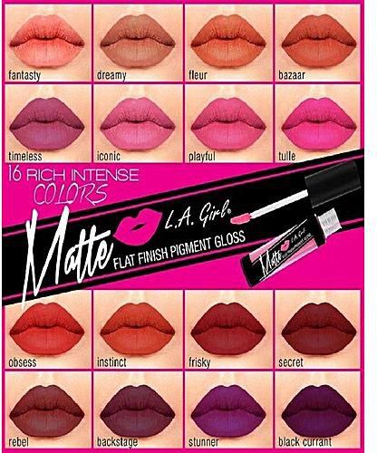 L.A. Colors Matte Flat Pigment Lip Gloss GLG840 Instinct