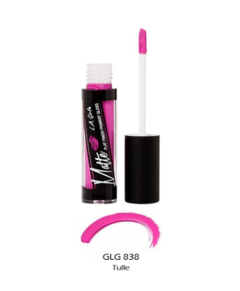 LA Girl Matte Flat Finish Pigment Lip Gloss- GLG 838 - Tulle