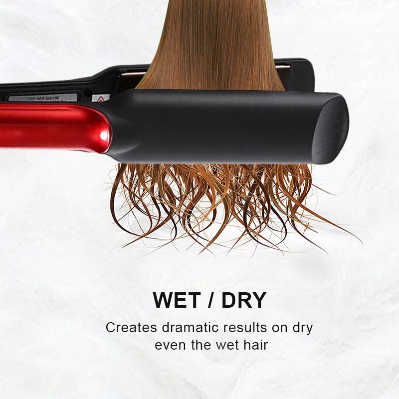 Hair Straightener Ceramic Flat Iron Styler Curler Tourmaline Heating Plate Thermal Fast Warm-up