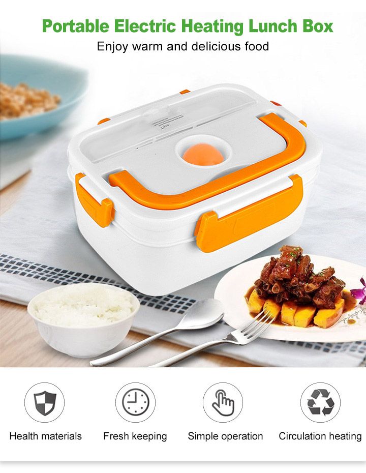 Details about   110v 220v Lunch Box Food Container Portable Electric Heating Food Warmer Heater 