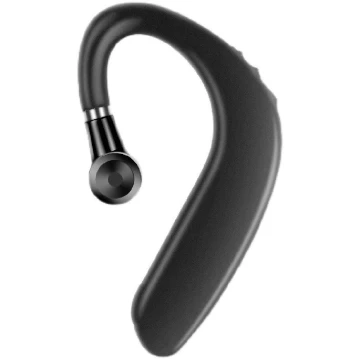 One factory  New wireless Bluetooth business earphone single ear hanging ultra long standby driving Bluetooth  Earphones for iOS Android phones Black