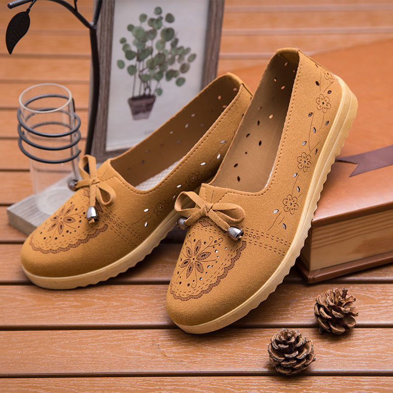 3 colors Women’s shoes women flat shoes low-top canvas shoes ladies clothes shoes Comfortable soft soled walking shoes breathable casual shoes mommy shoes