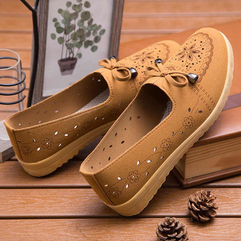 3 colors Women’s shoes women flat shoes low-top canvas shoes ladies clothes shoes Comfortable soft soled walking shoes breathable casual shoes mommy shoes