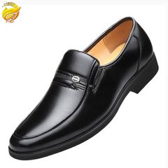 Men’s formal PU leather casual shoes business shoes British style shoes classic breathable shoes official shoes black 1 44 pu leather