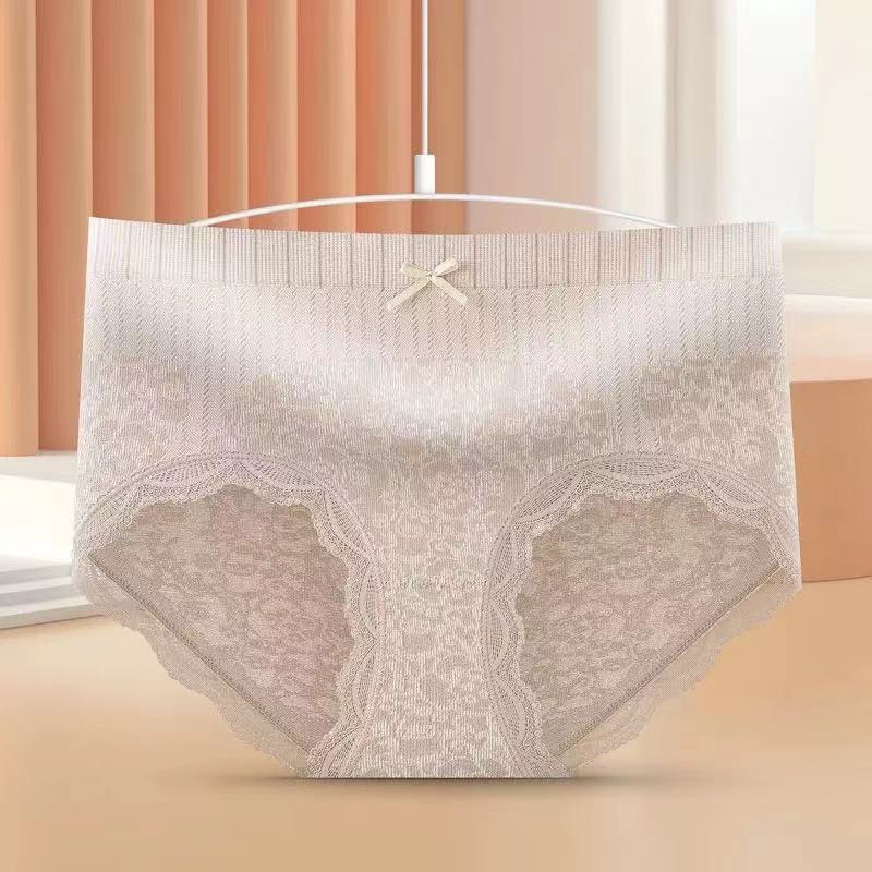 Freyr 5PC colors random courtly style women's lingerie seamless panties Ladies high waist postnatal abdominal retraction briefs Girls soft thin light lace underwear