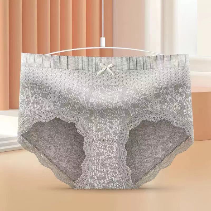 Freyr 5PC colors random courtly style women's lingerie seamless panties Ladies high waist postnatal abdominal retraction briefs Girls soft thin light lace underwear