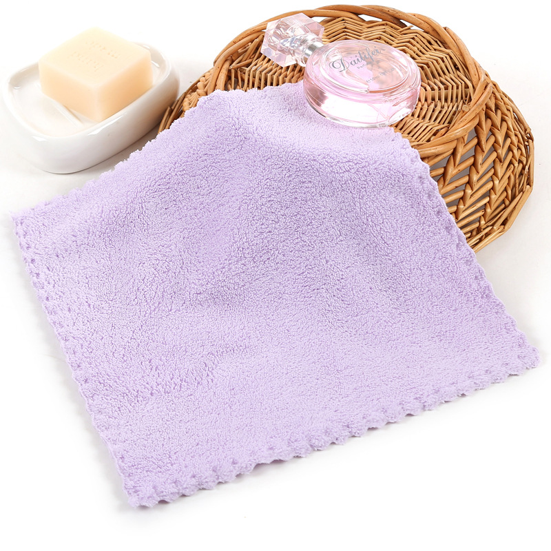 5 pcs High Quality Washcloth Baby Towel Hand Towel Five Colors/ 26cmX26cm