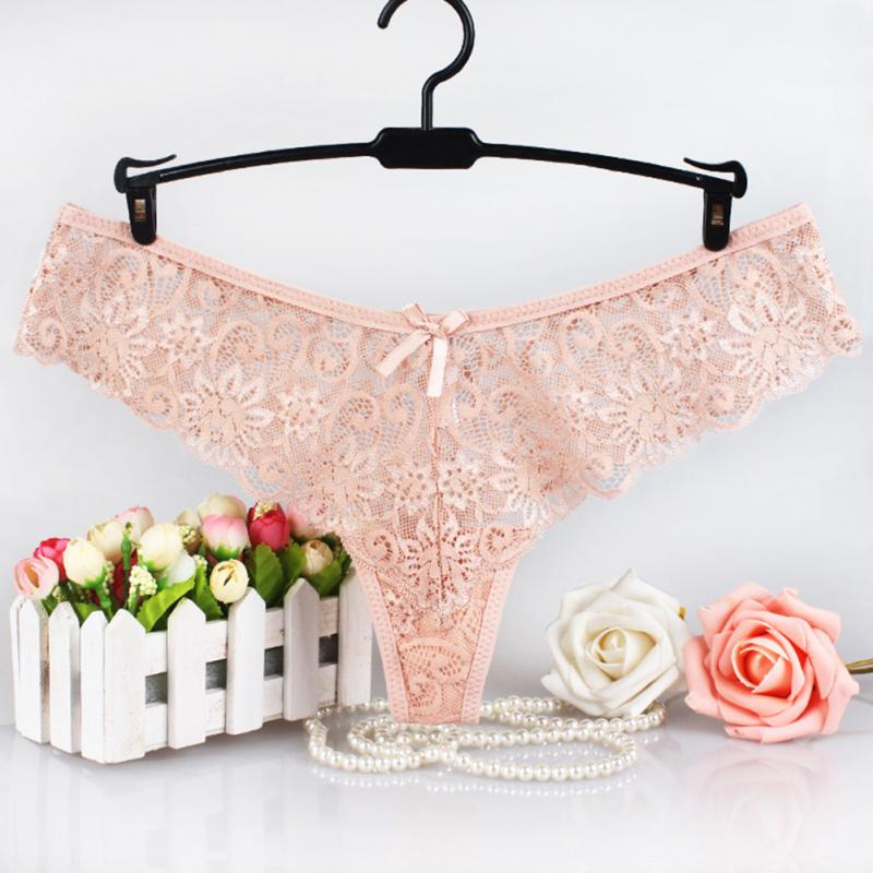 6 pcs Hot Sale Sexy T-back Panties Women Underwears Woman Seamless Lace Mini Briefs Female Lingerie