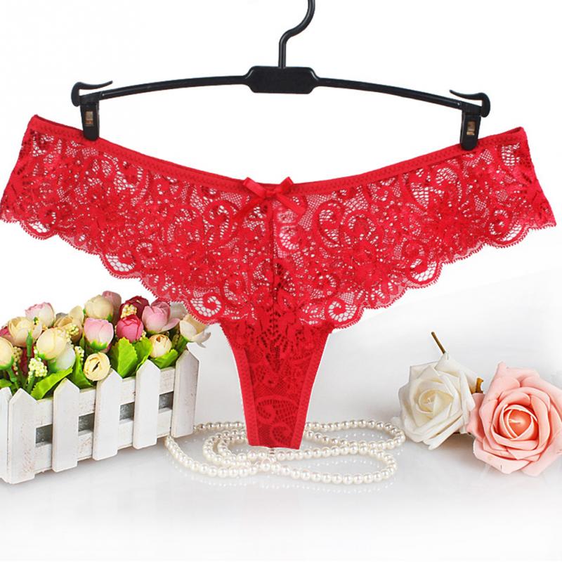 6 pcs Hot Sale Sexy T-back Panties Women Underwears Woman Seamless Lace Mini Briefs Female Lingerie