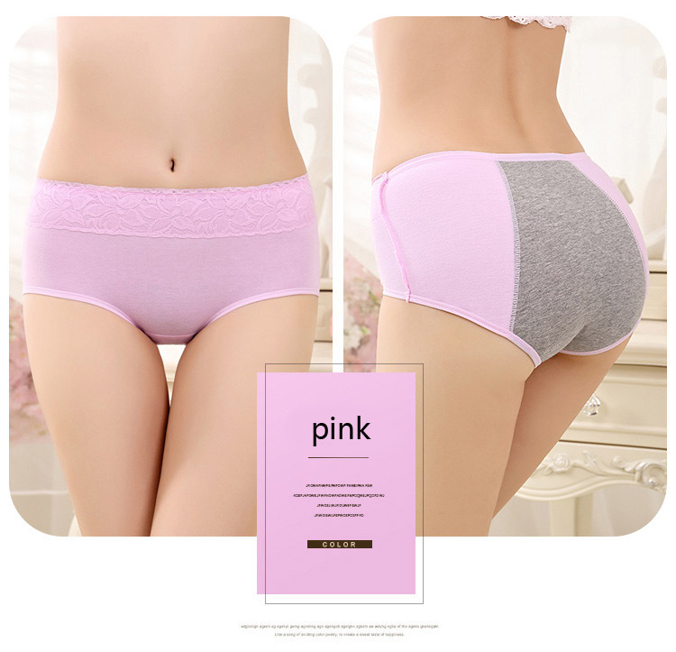 5pcs Women Physiological Panties Leak Proof Menstrual Women Underwear Period Panties Cotton Brief