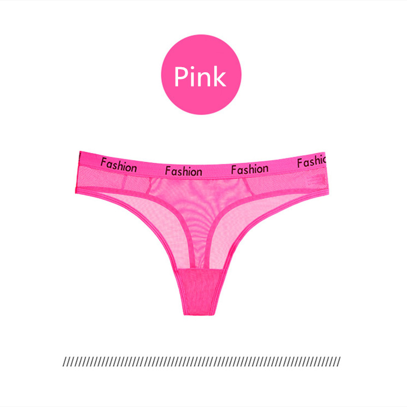 7pcs Sexy Women Ladies Cotton Mesh Panties Thongs lingerie Low-Rise Underwear Seamless Briefs T-back