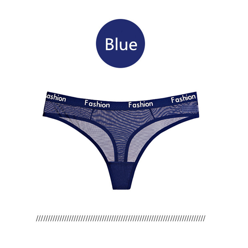 7pcs Sexy Women Ladies Cotton Mesh Panties Thongs lingerie Low-Rise Underwear Seamless Briefs T-back