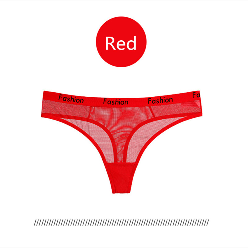 7pcs Sexy Women Ladies Cotton Mesh Panties Thongs lingerie Low-Rise Underwear Seamless Briefs T-back