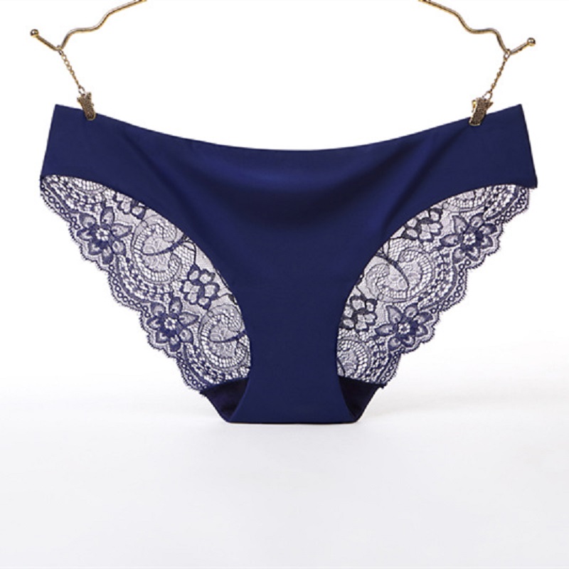 5pcs S-xxl Women Sexy Lace Panties Seamless Underwear Briefs Leopard Ice Silk for lady  Lingerie