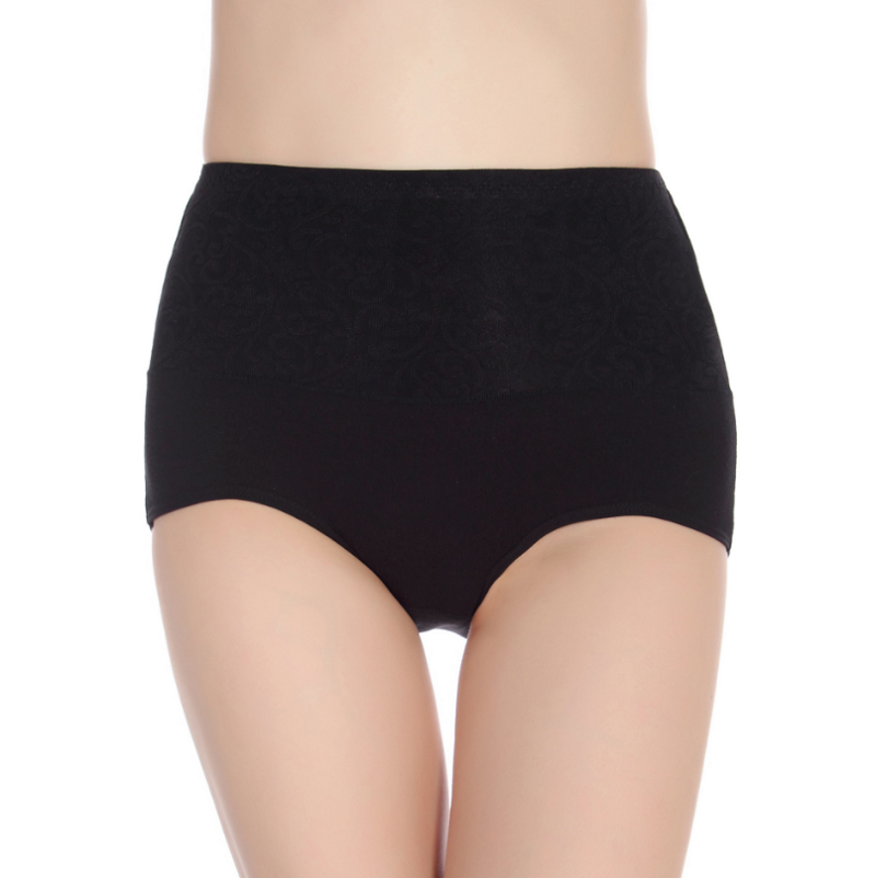 5pcs Pure cotton high waist Women Panties plus size Briefs Underwear Ladies Panty Lingerie