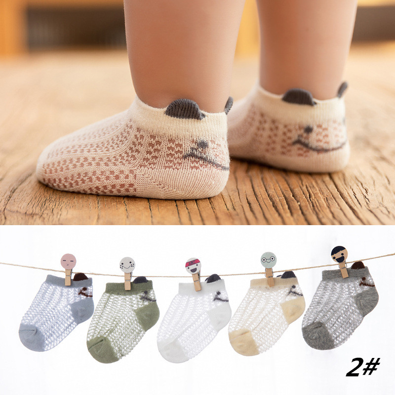 5 Pairs of Baby Socks Baby Socks Cotton Mesh Cute Newborn Boy Toddler Socks Baby Clothes Accessories