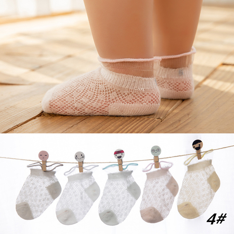 5 Pairs of Baby Socks Baby Socks Cotton Mesh Cute Newborn Boy Toddler Socks Baby Clothes Accessories