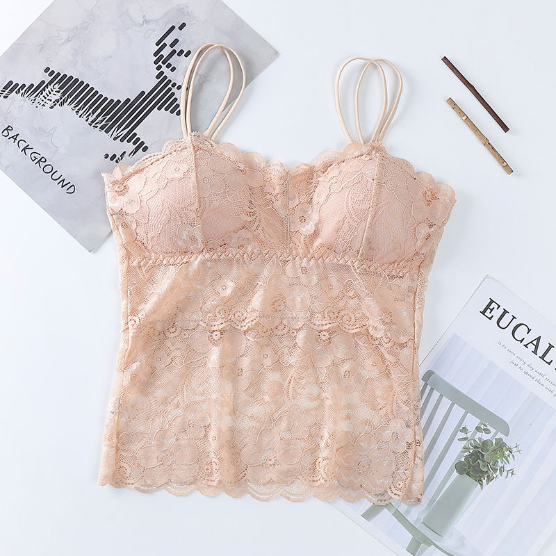 Plus Size(40-80KG)  Seamless Underwear Camisole Padded Bralette Push Up Bra For Women High Quality Bralette