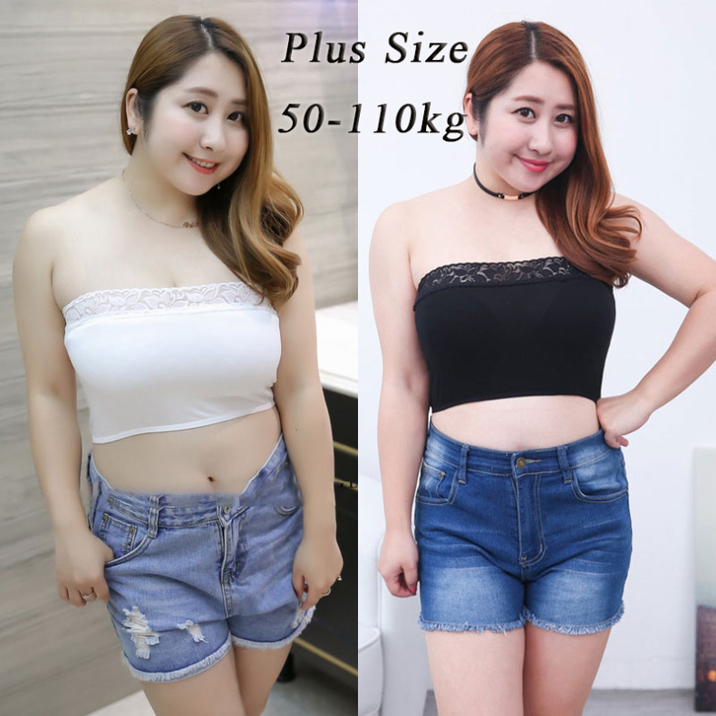 Sexy Lace Plus Size(50-110KG)  Seamless Underwear Crop Tops Camisole Bralette Push Up Bra For Women High Quality   Bralette