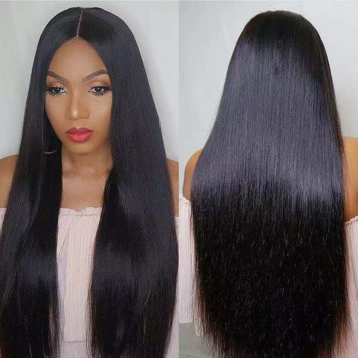 Fast Delivery1 5workdays Ladies Long Straight Hair Weave Middle