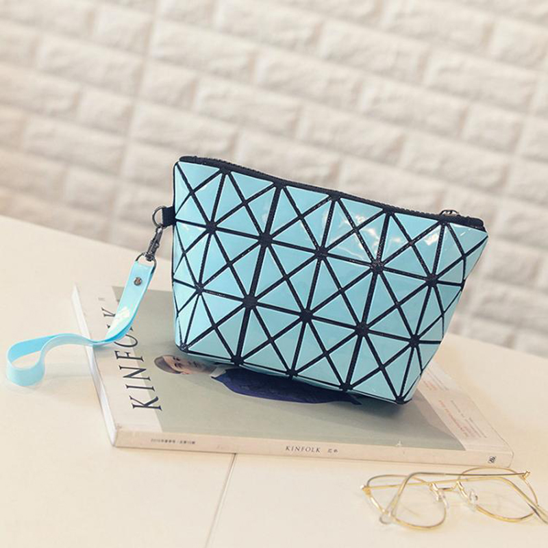 2021 Newest Geometric Wristlet Purse Clutch Cosmetic Bag Flexible folding female bag Fashione  bags