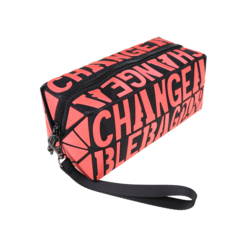Hot Sales Fashion Women&apos;s bags letter Geometric Wristlet Purse Flexible folding female bag
