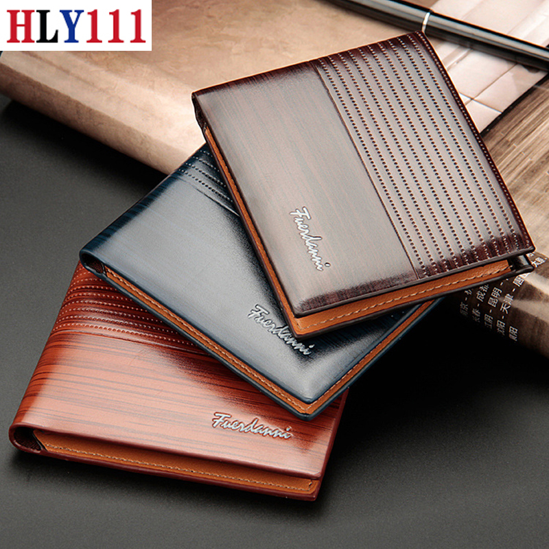 New style men&apos;s short wallet Valentine&apos;s Gift High Quality wallet large capacity embossed wallet
