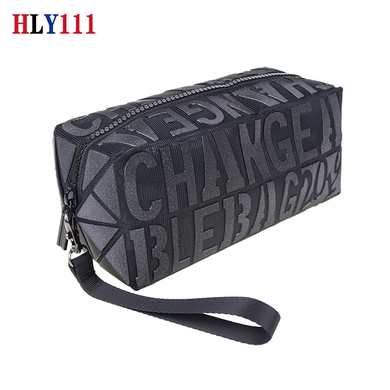Hot Sales Fashion Women&apos;s bags letter Geometric Wristlet Purse Flexible folding female bag