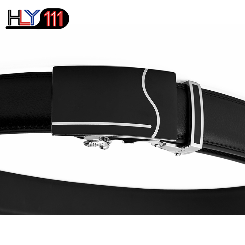 2019 Kenya Men&apos;s business high-grade genuine leather belt automatic buckle belt men&apos;s trousers belt
