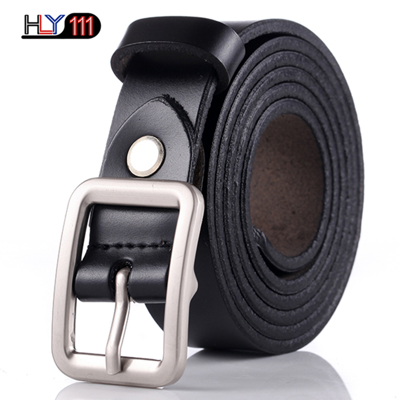 Fashion Trendy Ladies Belt Candy Sweet Needle Button Attractive Genuine Leather Belt for Women