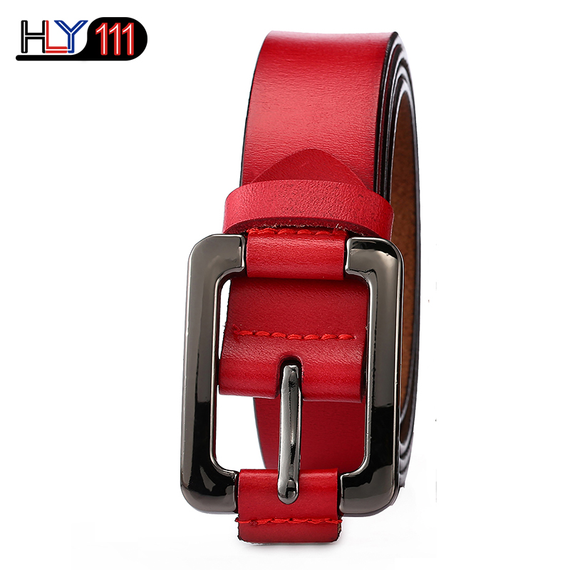 Retro Lady&apos;s Leather Belt  Youth Leisure Women&apos;s Needle-buckle Belt with Fine Waist Decoration