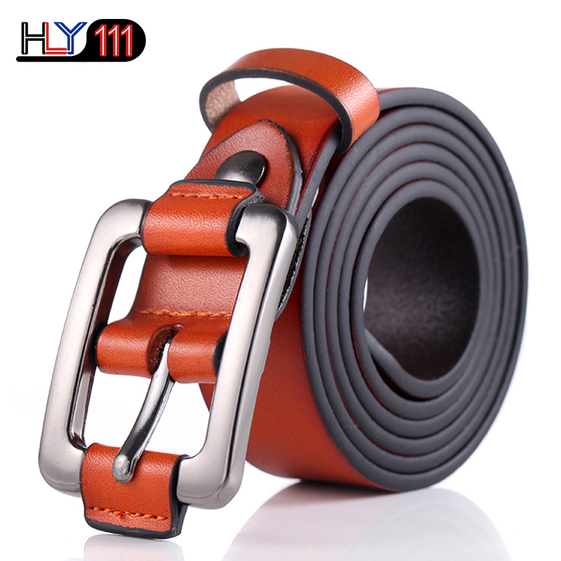 Retro Lady&apos;s Leather Belt  Youth Leisure Women&apos;s Needle-buckle Belt with Fine Waist Decoration