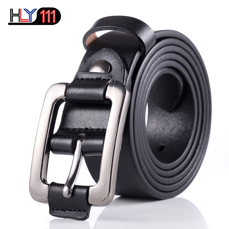 Retro Lady&apos;s Leather Belt  Youth Leisure Women&apos;s Needle-buckle Belt with Fine Waist Decoration