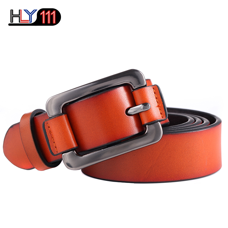 Retro Lady&apos;s Leather Belt  Youth Leisure Women&apos;s Needle-buckle Belt with Fine Waist Decoration