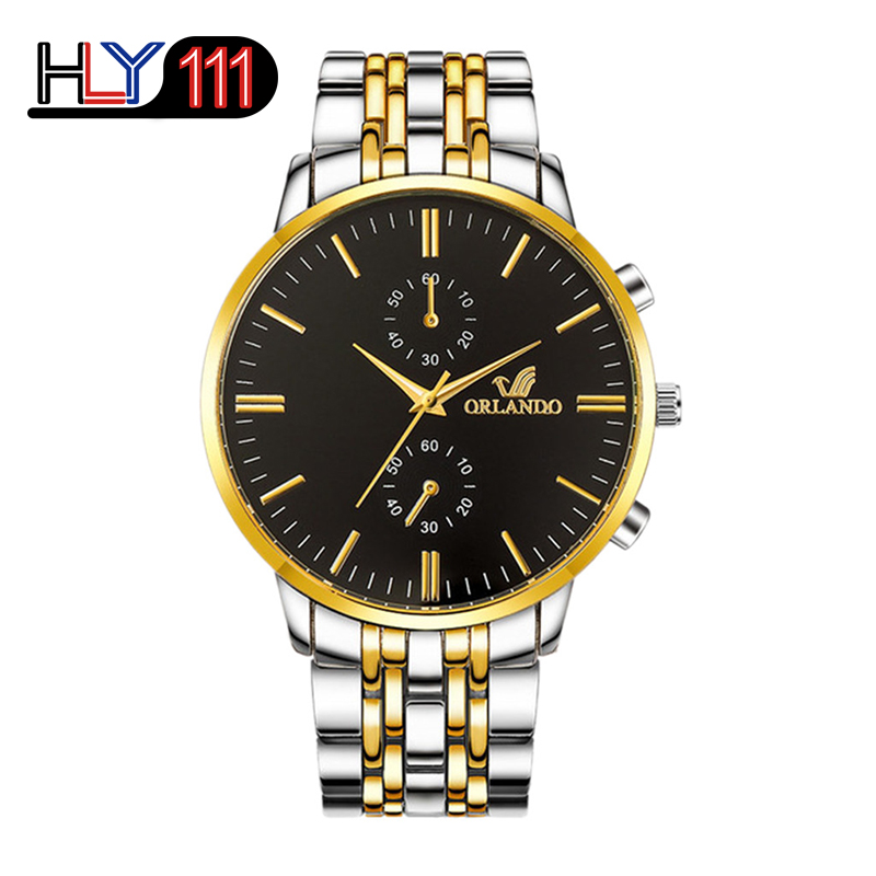 ORLANDO Men&apos;s Watches 2020  Luxury Business Quartz Watches Metal Masculino Men&apos;s watches