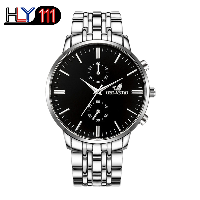 ORLANDO Men&apos;s Watches 2020  Luxury Business Quartz Watches Metal Masculino Men&apos;s watches