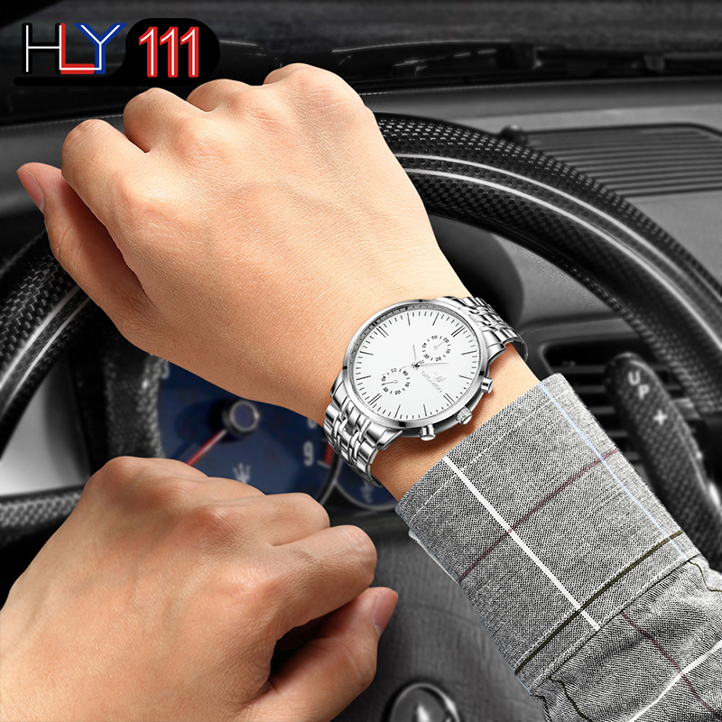 ORLANDO Men&apos;s Watches 2020  Luxury Business Quartz Watches Metal Masculino Men&apos;s watches