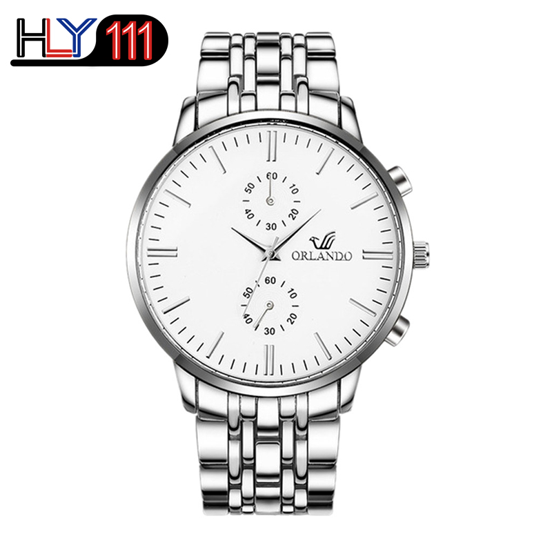 ORLANDO Men&apos;s Watches 2020  Luxury Business Quartz Watches Metal Masculino Men&apos;s watches