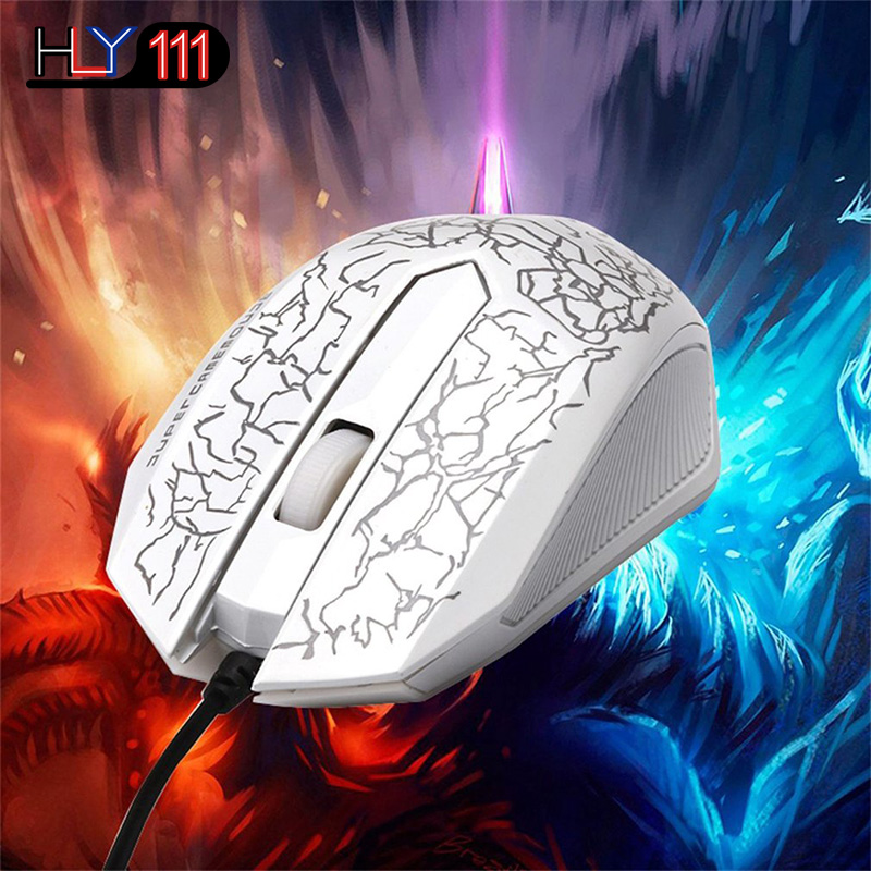 Professional Colorful Backlight Optical Wired Gaming Mouse Mice 6 Buttons USB Wired Luminous Mouse