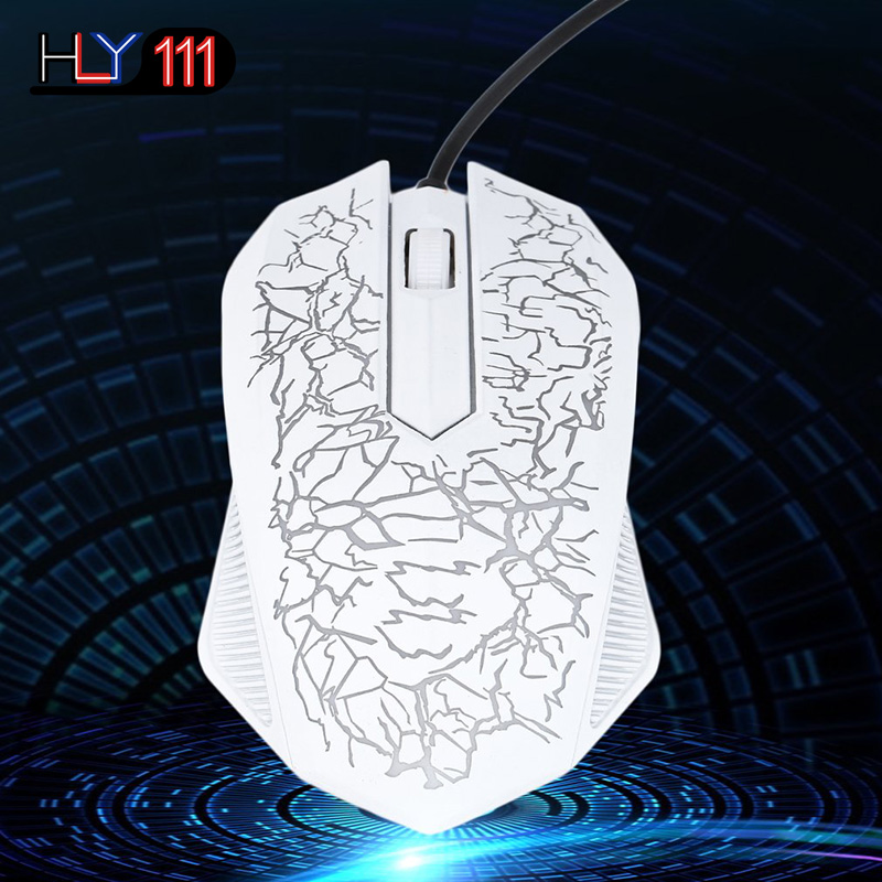 Professional Colorful Backlight Optical Wired Gaming Mouse Mice 6 Buttons USB Wired Luminous Mouse