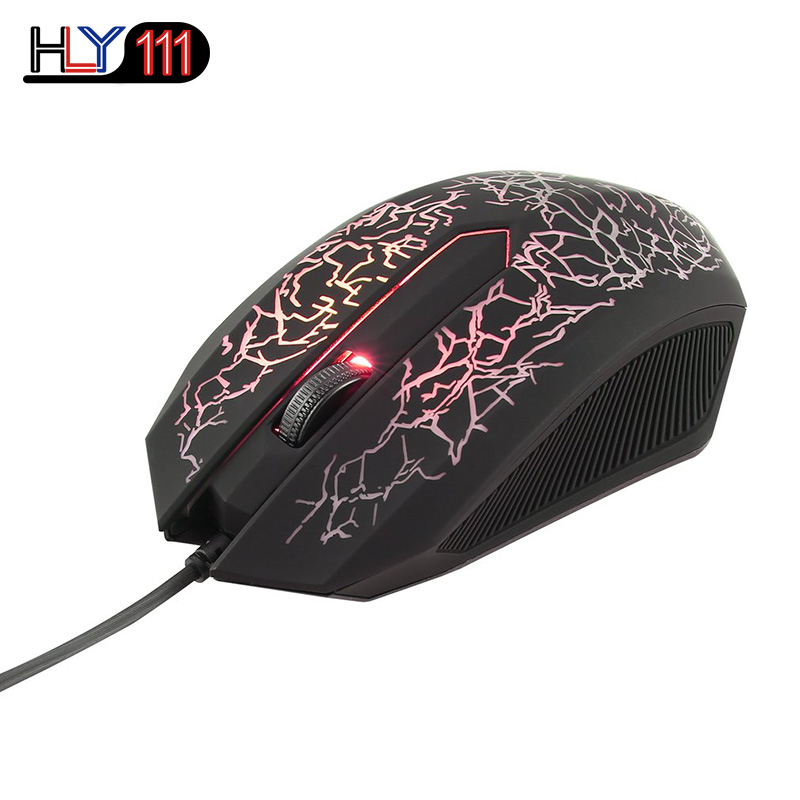 Professional Colorful Backlight Optical Wired Gaming Mouse Mice 6 Buttons USB Wired Luminous Mouse