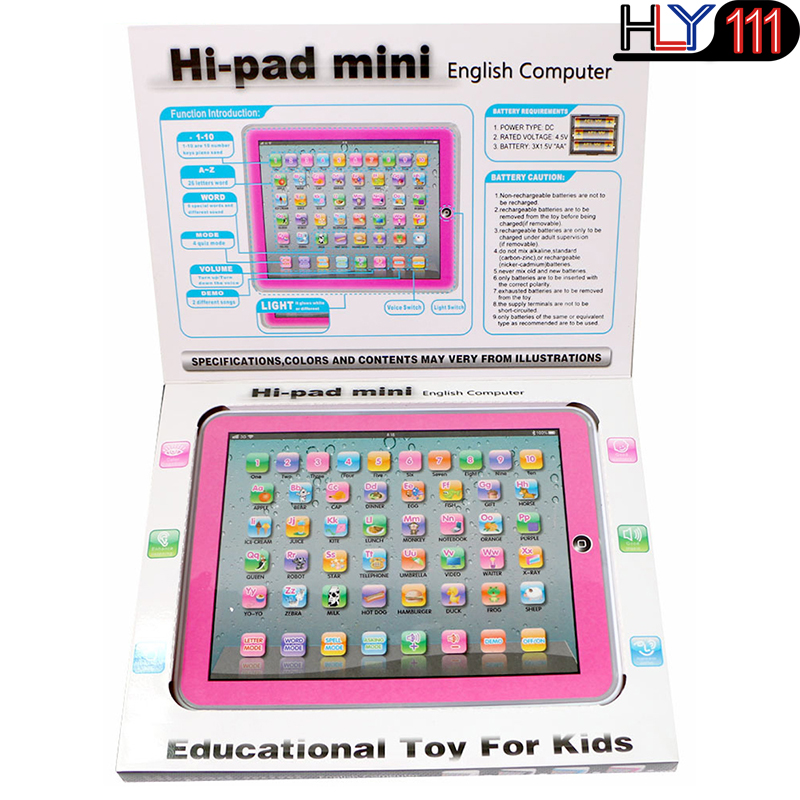 Language Learning Machine Alphabet Tablet Educational Toy for Kid Electronic Touch Tablet Computer
