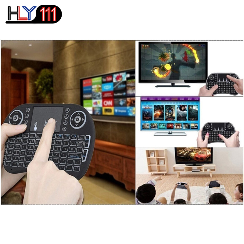Backlit i8 Mini Wireless Keyboard 2.4ghz English Air Mouse Touchpad Remote Control Android TV Box