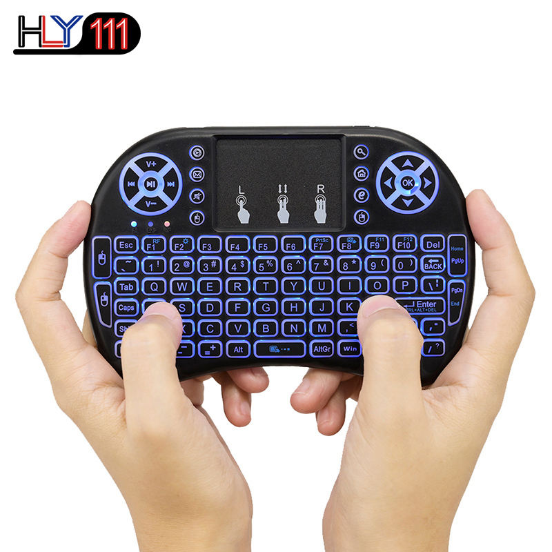 Backlit i8 Mini Wireless Keyboard 2.4ghz English Air Mouse Touchpad Remote Control Android TV Box